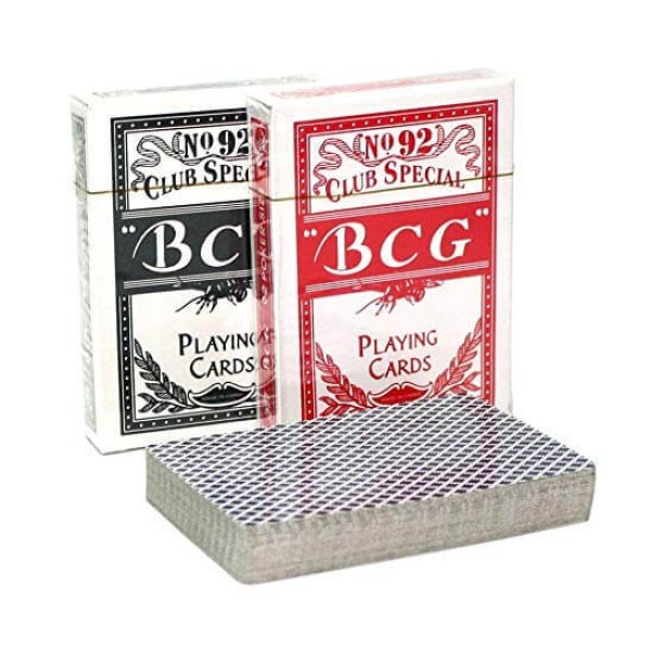 ΧΑΡΤΙΝΗ ΤΡΑΠΟΥΛΑ "BCG" POKER 92 CLUB SPECIAL ΜΠΛΕ / ΚΟΚΚΙΝΟ 6.7X8.7CM 1224-08